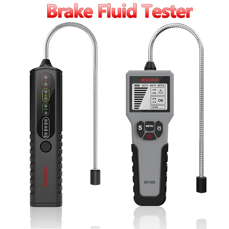 12V Auto Brake Fluid Tester Bf100 Bf200 Digital Car Brake Oil Tool Per Dot3 Dot4 Dot5.1 Indicatore Led Strumenti Diagnostici Per Auto