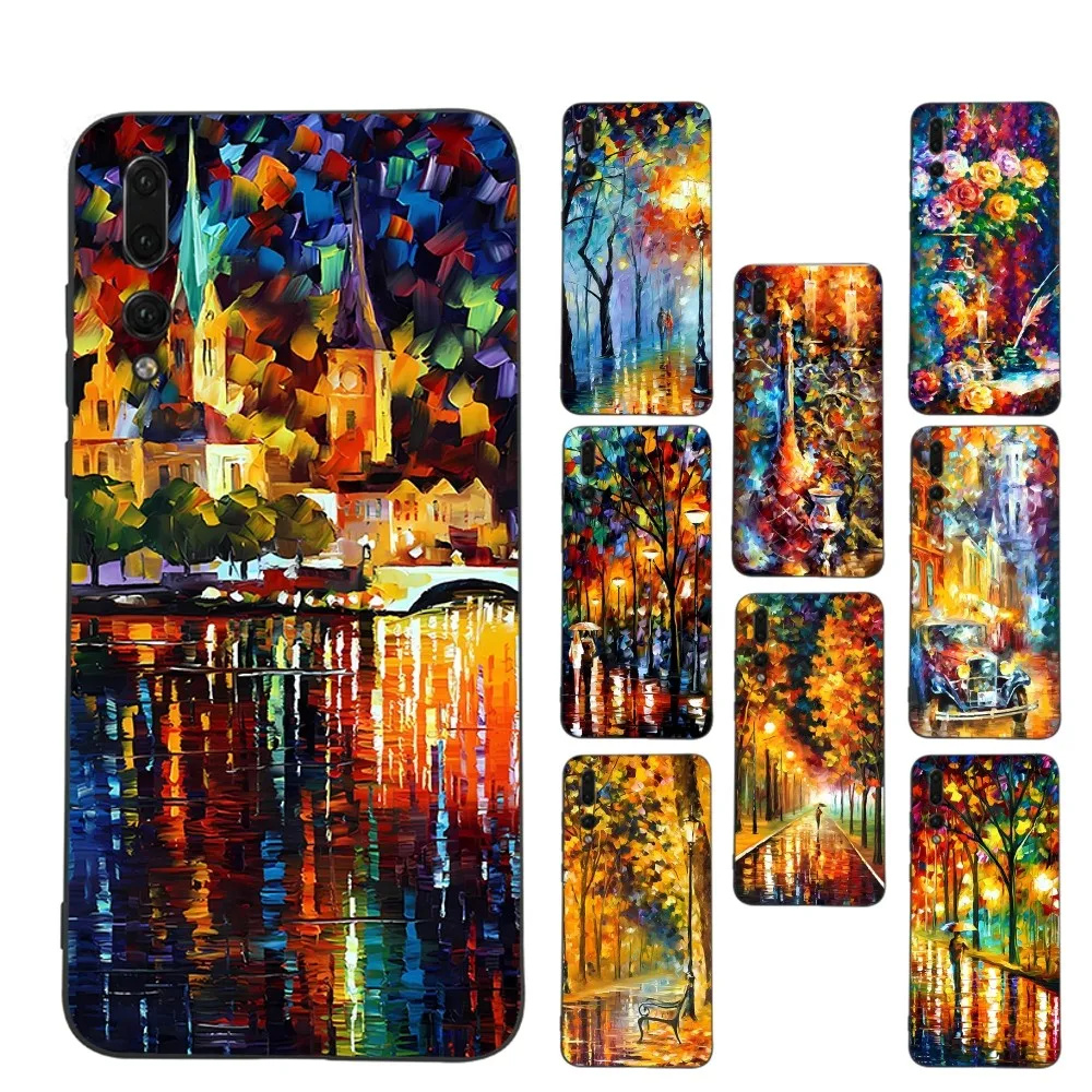 L-Leonid Oil A-Aremov Custodia Per Telefono Con Pittura Per Huawei P 8 9 10 20 30 40 50 Pro Lite Psmart Honor 10 Lite 70 Mate 20Lite