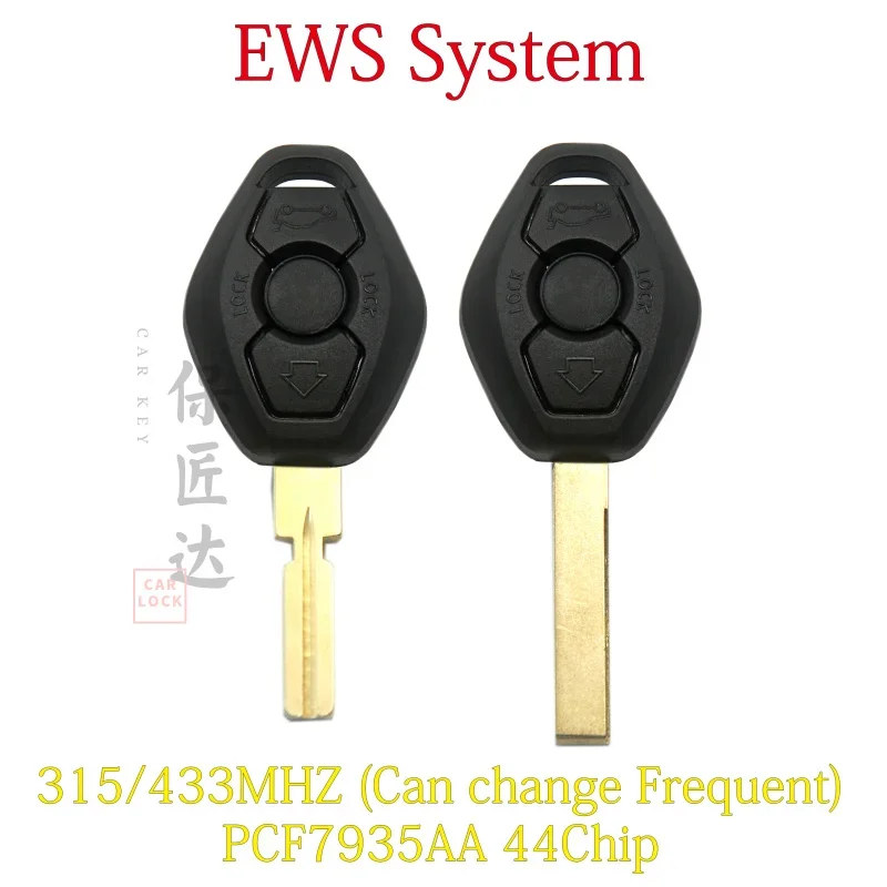 Baojiangda Per Bmw Ews System Remote Control433/315Mhz Pcf7935Aa Id44 Chip Old Bmw 1 3 5 7 Series X3 X5 Z3 Z4 Remote Key