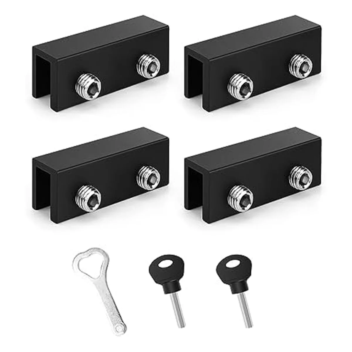 Serrature Per Finestre, Serrature Di Sicurezza Per Finestre Scorrevoli Regolabili Da 4 Pezzi Perfette Per Finestre Verticali E Porte Scorrevoli Porta 