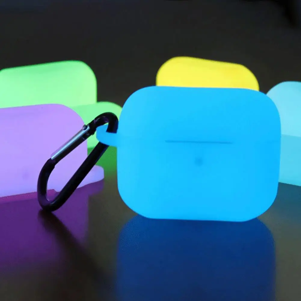 Custodia Protettiva In Silicone Per Auricolari Custodia Fluorescente Notturna Per Pro Guscio Luminoso Per Air Pods Pro Glow In The Dark Case