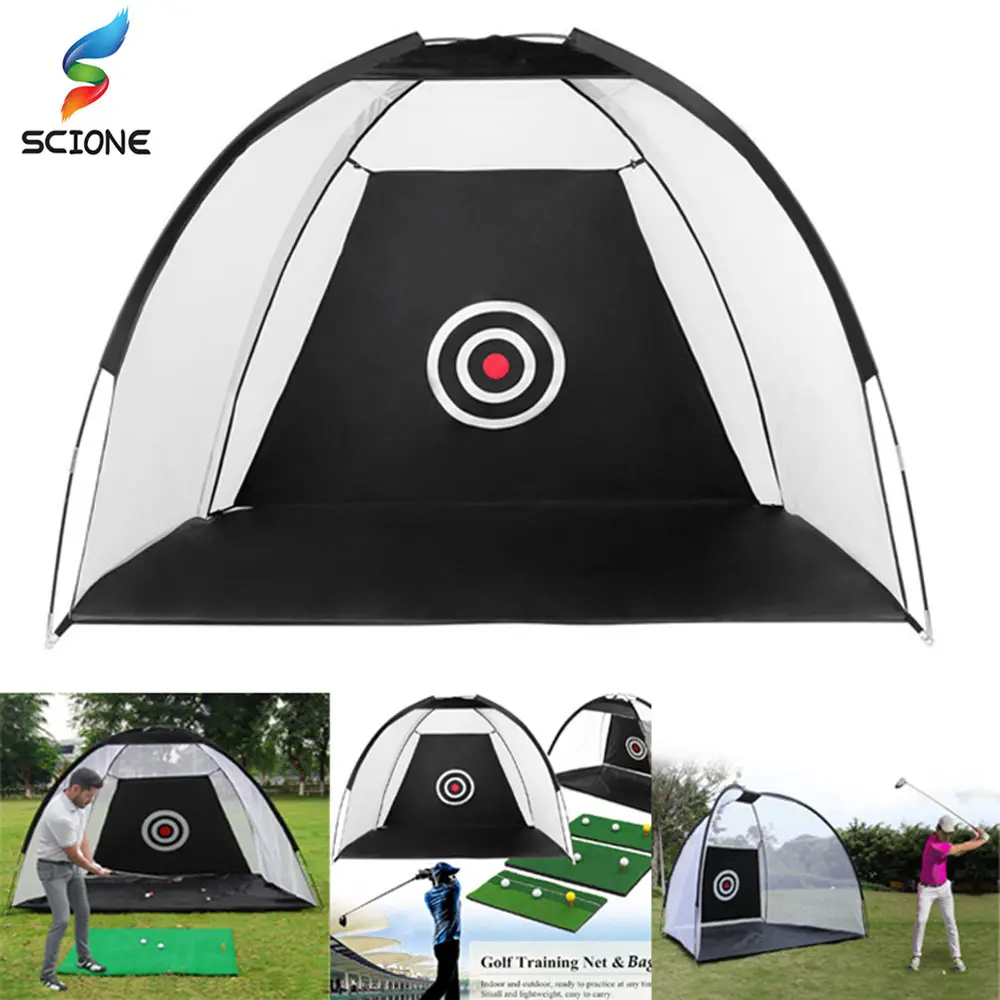 2M Golf Cage Practice Net Training Indoor Outdoor Sport Golf Attrezzature Per Esercizi Garden Trainer Tenda Da Allenamento Portatile Per Golf