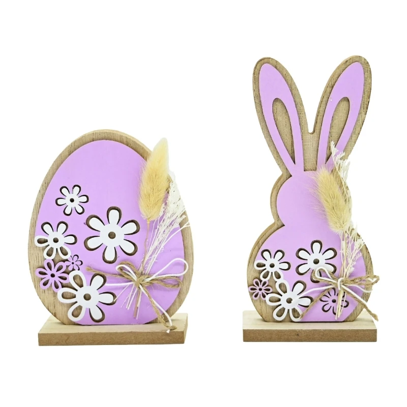 Coniglietti Pasquali Decorazioni In Legno Ornamenti Da Tavolo Pasquali Coniglietti Pasquali Centrotavola Per Della Da