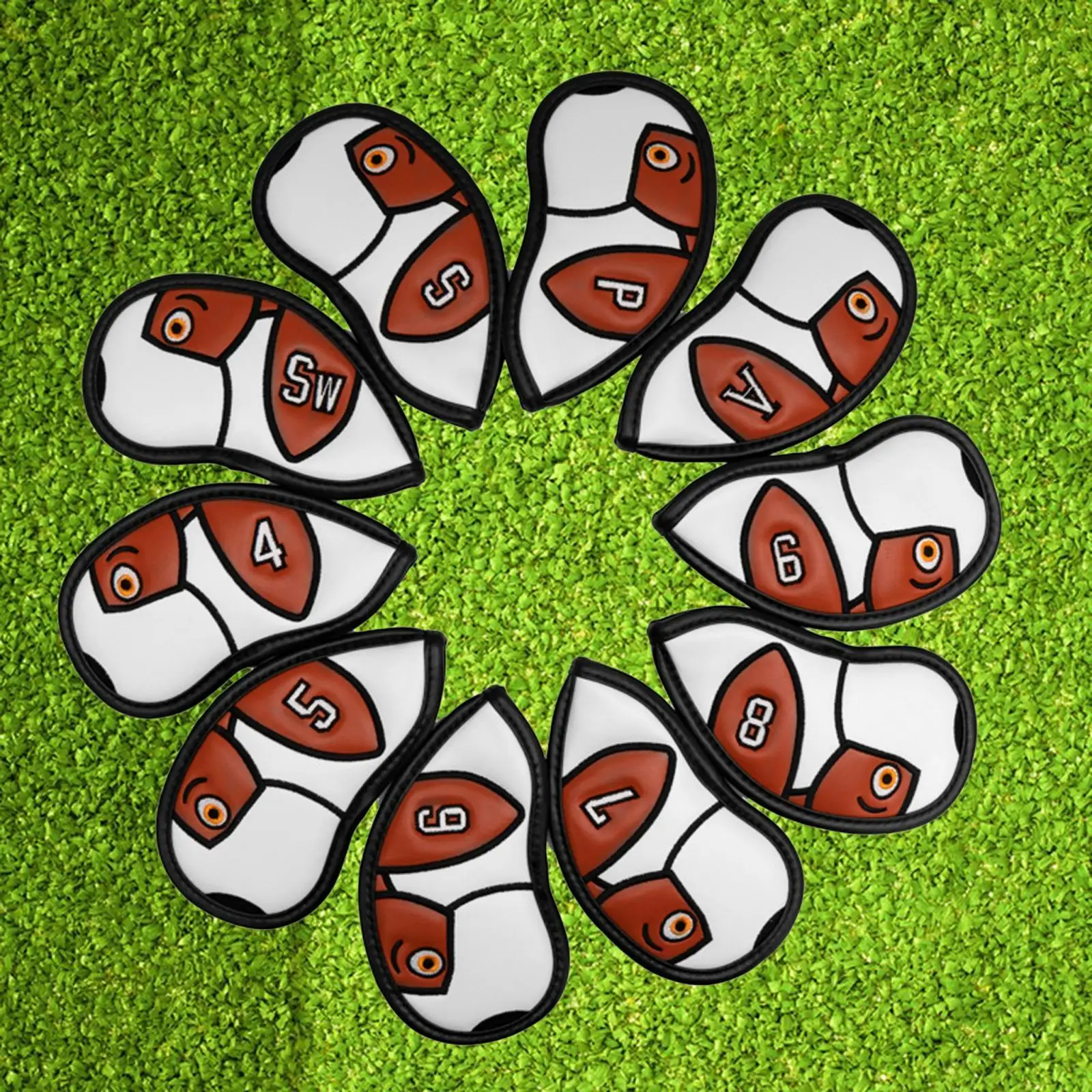 10X Golf Club Head Covers Water Resistant Golf Iron Covers Set Regalo Per Golfista Donna Uomo Club Display Shaft La Maggior Parte Dei Ferri Da Stiro T