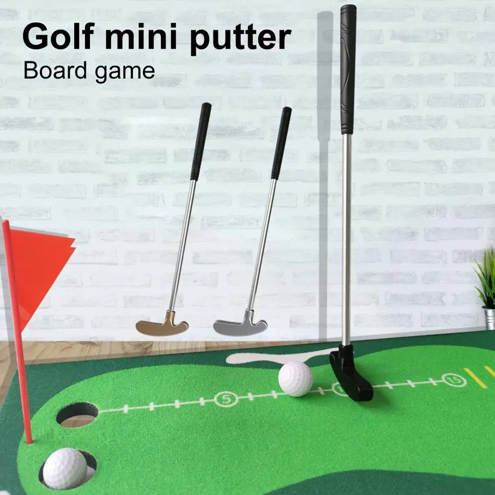 1 Set Mini Golf Putter Club Con 2 Palline Da Golf Grip Destro Mancino Golf Club Bambini Adulti Gioco Da Tavolo Golf Putter Training