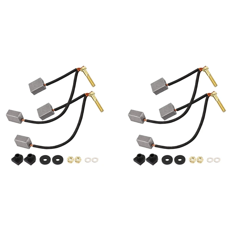 2 Set Golf Cart Adc Motor Brush Kit Con Hardware Per Club Car 1021862-01 Ezgo Electric 73120-G25