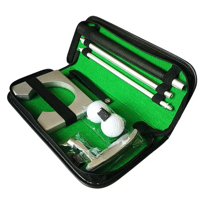 Kit Putter Da Golf Portatile Set Di Putter Da Golf Regolabile Set Regalo Da Golf Portatile In Metallo Con 1Pc Putter 2 Pezzi Palline Da Golf 1 Pz