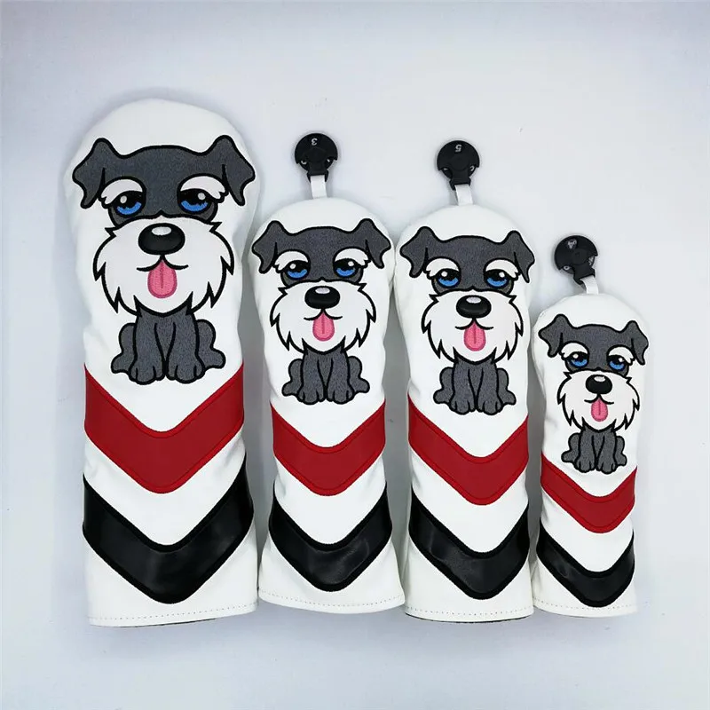 New Dell'Unità Di Elaborazione Di Testa Di Golf Coperture Cane Bello Driver Di Golf Fairway Woods Hybrid Coperture 135Ut Set Completo Della Mascotte R