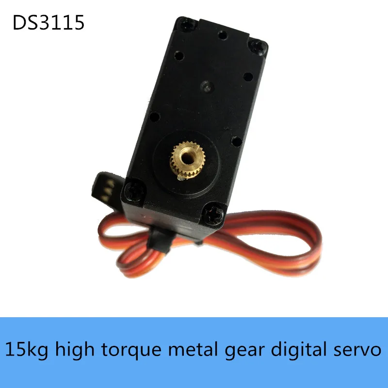 15Kg High Torque Double Shaft Metal Gear Servo Ds3115 180° Digital Servo For Rc Robot Arm/Gripper Part Diy Education Toy