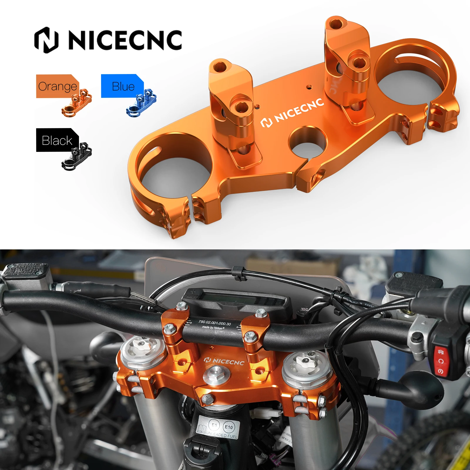 Per Ktm Exc300 150 250 300 350 450 500 Exc Excf Xcw Xcf-W Xw-F 2024 Xc Sx Xcf Sxf 2023-2024 Kit Morsetto Albero Triplo Superiore Regolabile