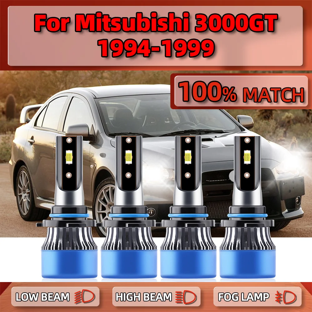 Canbus Led Car Headlight 240W 40000Lm Auto Lights 12V 6000K Turbo Lamps Per Mitsubishi 3000Gt 1994 1995 1996 1997 1998 1999