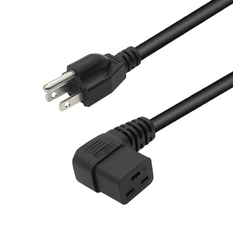 Cavo Di Alimentazione Usa Spina Da 1.8M Iec C19 Cavo Di Alimentazione A Sinistra Per Proiettore Stampante Per Monitor Pc Samsung Lg Tv Ps4 Pro