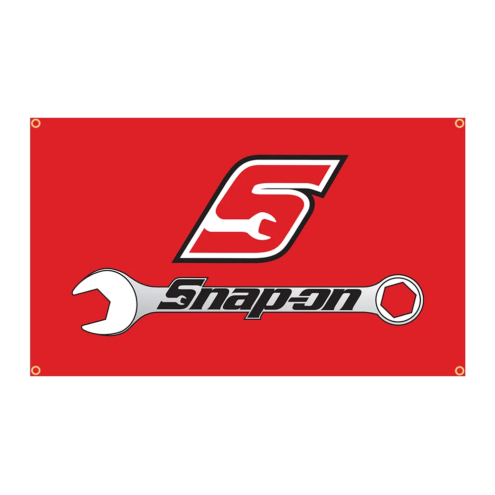 90X150Cm Snap On Professional Car Tools Flag Poliestere Stampato Garage O Decorazione Esterna Banner Arazzo