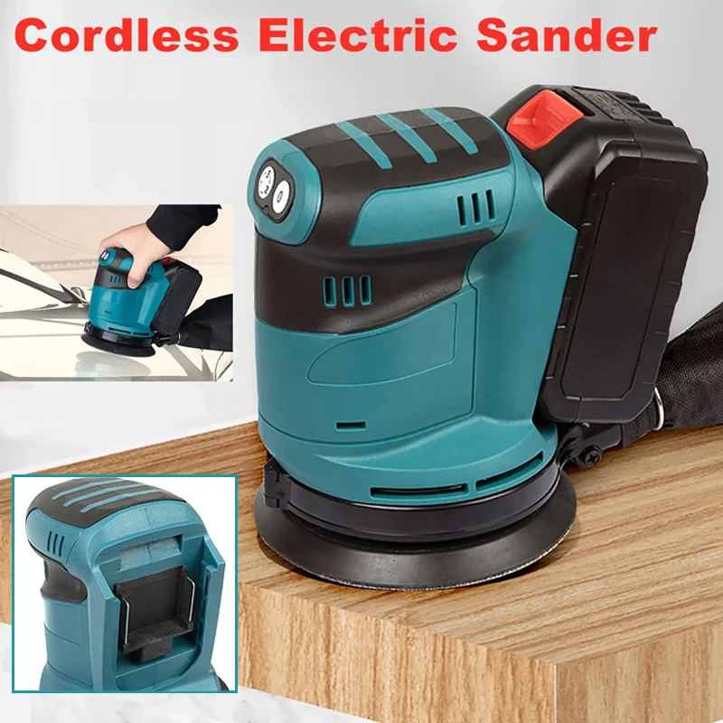 Lucidatrice Elettrica Lucidatrice Per Metalli In Legno Orbitale Senza Fili Ricaricabile Portatile A 3 Ingranaggi Per Batteria Makita 18V