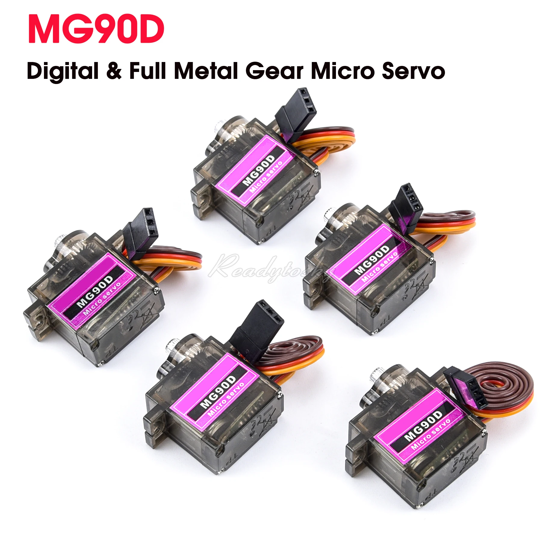 Nuovo Mg90D Digital Micro Full Metal Gear Servomotore 2.5Kg Torque Upgrad Mg90S Mg90 Per Rc Aereo Rc Elicottero Aereo 450
