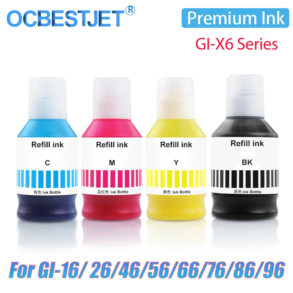Gi-56 Gi 56 Inchiostro Di Ricarica Premium Per Canon Maxify Gx3050 Gx4050 Gx5050 Gx6050 Gx6550 Gx7050 Gx7021 Gx6560 Inchiostro A Pigmenti Per Stampant
