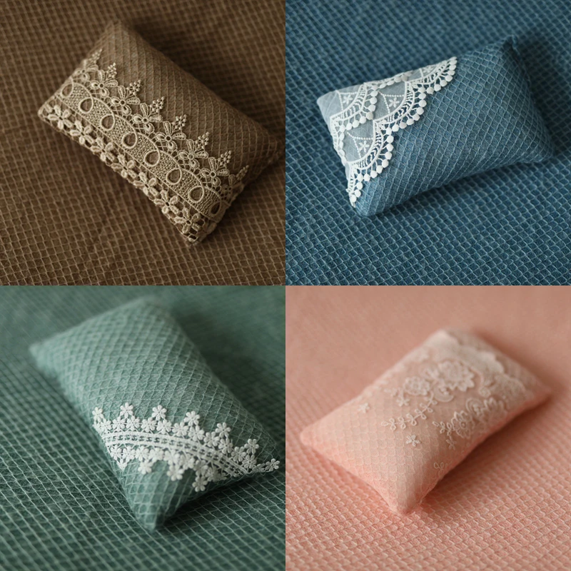 9 Colori In Posa A Sacco Per La Fotografia Neonato Puntelli Del Merletto Cuscini Flokati Cesto Di Riempimento Accessori Del Bambino Foto Di Ripresa In