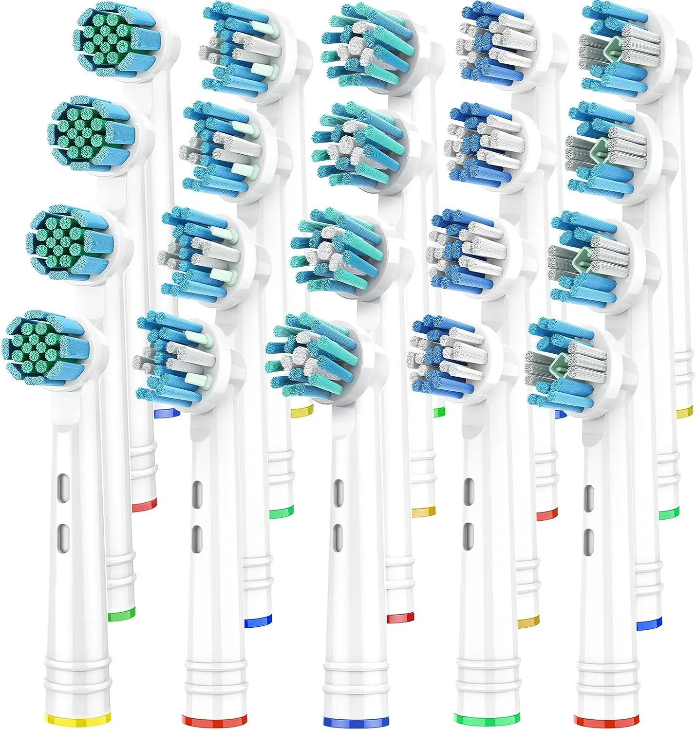 Testine Per Spazzolino Elettrico Compatibili Con Oral-B Braun Pro 7000, 1000, 9600, 8000 Series, 20Pack