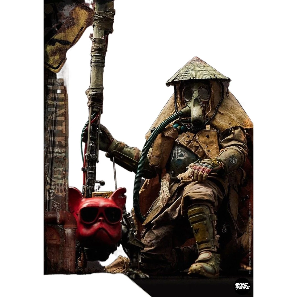 In Magazzino Original Tyctoys Blitzway 11801 White Ghost Bhead Hunters Ghost Action Doll Collection Model Toy Boy Gift 1/6