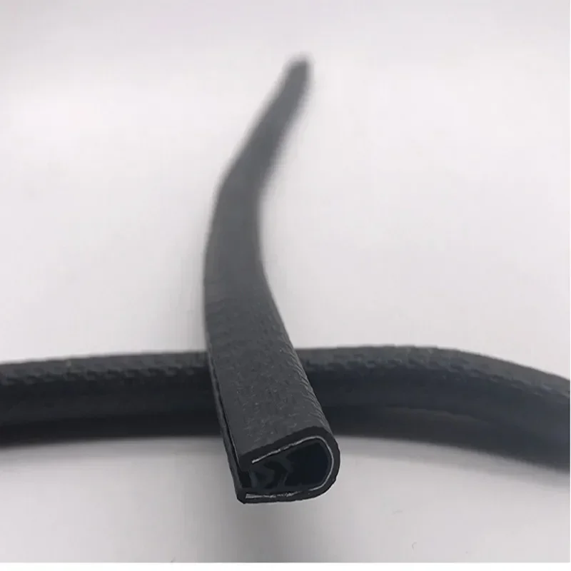 U Style Rubber Edge Trim Black Seal Protector Guard Pillar Strip W/ Metal Inside For Car Van Boat Truck Bonnet