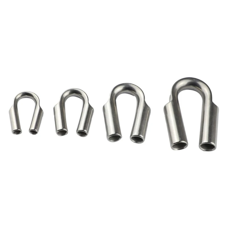 Stainless Steel Wire Guardian Wire Cable Protector U Shape Clasps Connector Wire Guard Loop 6/8/10/12Mm For Boat Yacht Rv