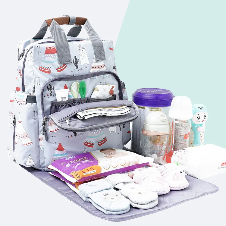 Mummy Bag New Fashion Out Backpack Multi-Function Backpack Mother Bag Mother Bag Baby Diaper Bag