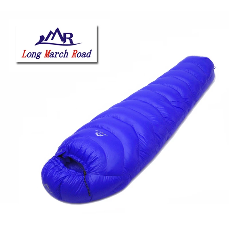 Lmr White Goose Down 1200G Riempimento Campeggio All'Aperto Splicing Mummy Sacco A Pelo Ultraleggero