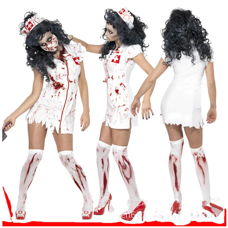 Costumi Di Halloween Per Le Donne Sangue Infermiera Sexy Costumi Di Zombie Infermiera Orribile Cosplay Con Costumi Di Mummia Spaventosi Sexy Cosplay