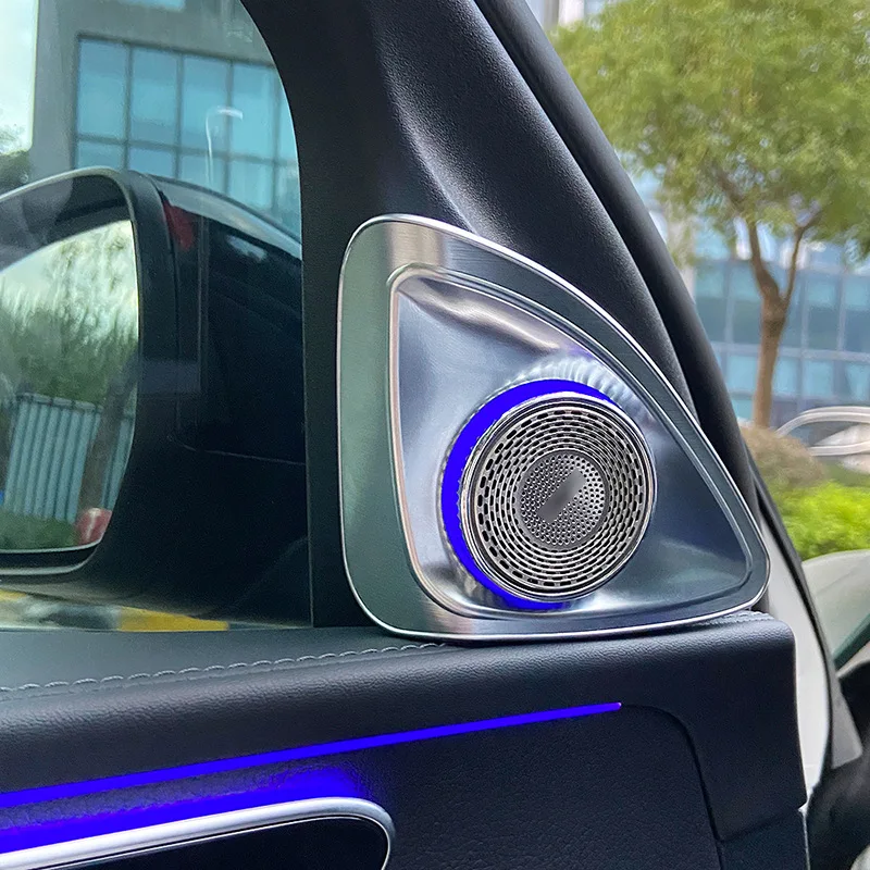 4D Rotazione Glow Tweeter Altoparlante Per Mercedes Benz W222 W205 W213 X253 W222 W177 Glb Glc A Altoparlante Led Treble Audio Tromba
