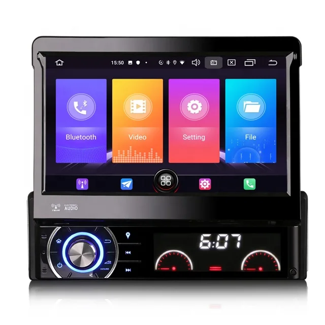Erisin Es2790U 7 Pollici Lettore Dvd Per Auto Navigazione Autoradio Touchscreen Per Auto Stereo Per 1 Din Car Stereo Singolo Din Universale