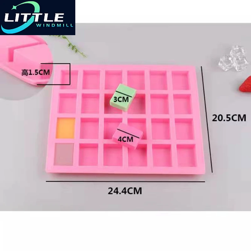 40 Cavità Rettangolo Sapone Bar Stampo Stampo In Silicone Per Sapone Domestico Fai Da Te Fare Piccoli Stampi Per Sapone Stampi Per Sapone Al Cioccolat