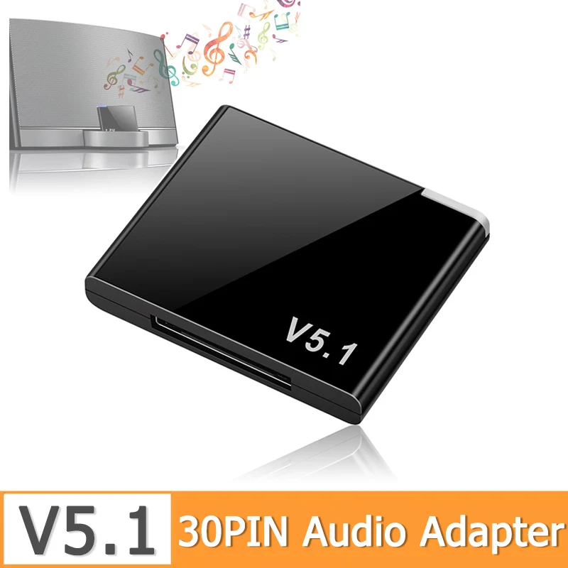 I-Wave Ricevitore Bluetooth A 30 Pin Ricevitore Audio Lossless Per Ipod Adattatore Per Altoparlante Analogico Bose A2Dp Music Mini Adattatore Wireless