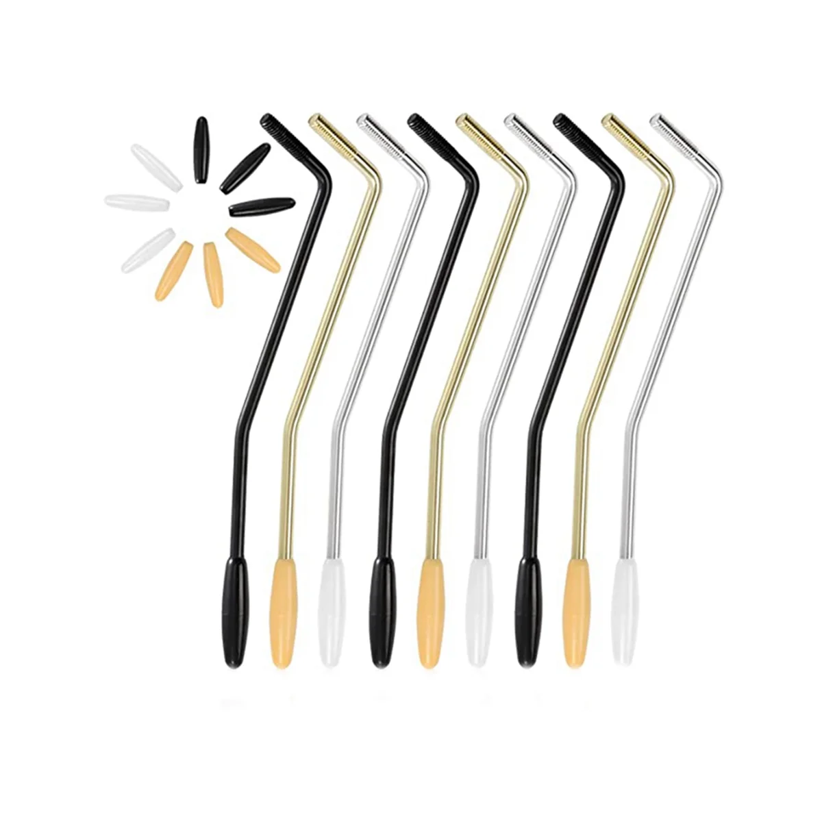 Braccio Tremolo Filettato Da 9 Pezzi, Barra Tremolo Da 6Mm, Braccio Tremolo Con Punte Per Stratocaster, Chitarra Elettrica, Sistema Tremolo