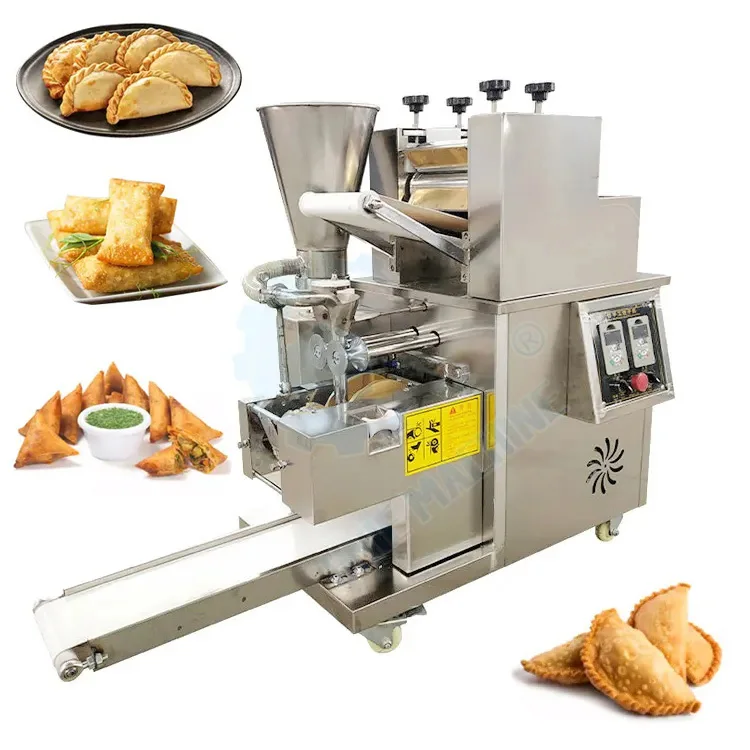 Macchina Per Gnocchi Cinese Samosa Portatile Completamente Automatica Compatta Per Ristorante Nepalese Commerciale Momo