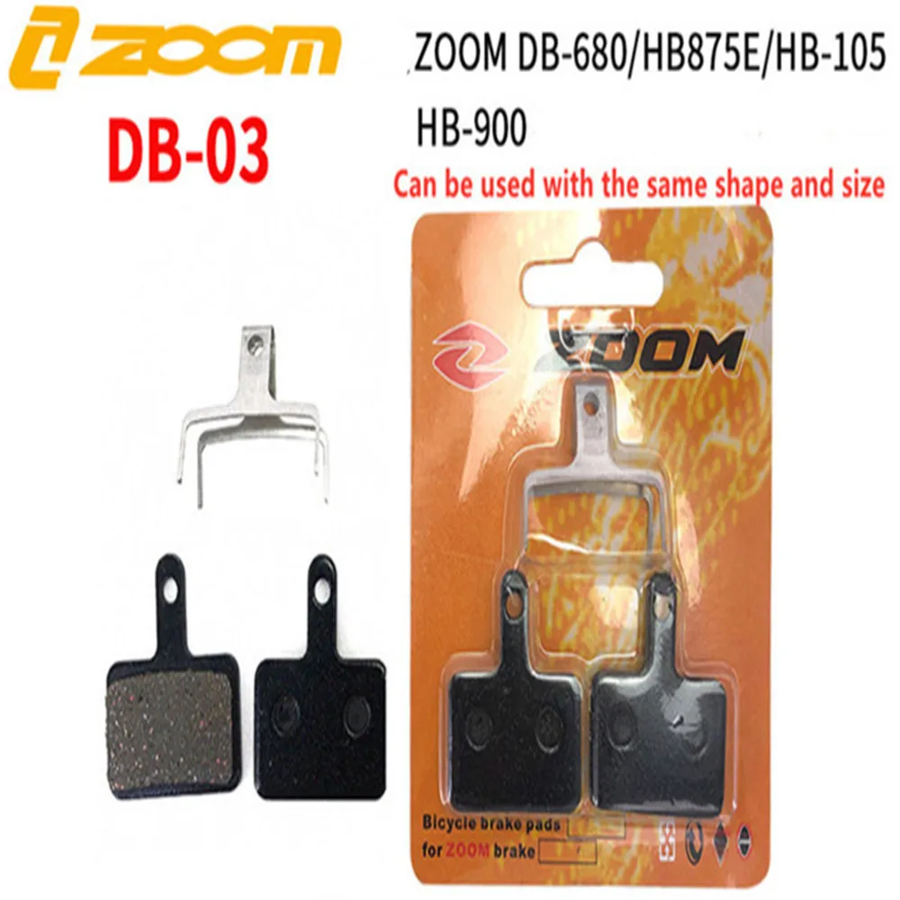 Zoom Db-03 Disco Olio Idraulico Semi Metallo Mtb Pastiglie Freno Bici Per M355 M375 M395 M446 M447 M475 M485 M495 M515 M525 M535 M575