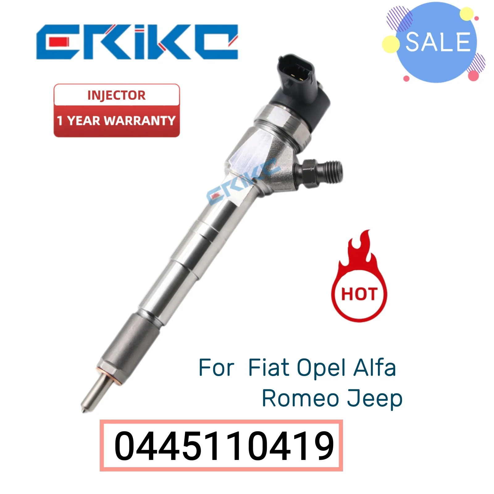 0445110419 Auto Engine Injector Assy 0 445 110 419 Iniettore Di Carburante Per Auto 0445 110 419 Rail Di Iniezione Per Fiat Opel Alfa Romeo Jeep