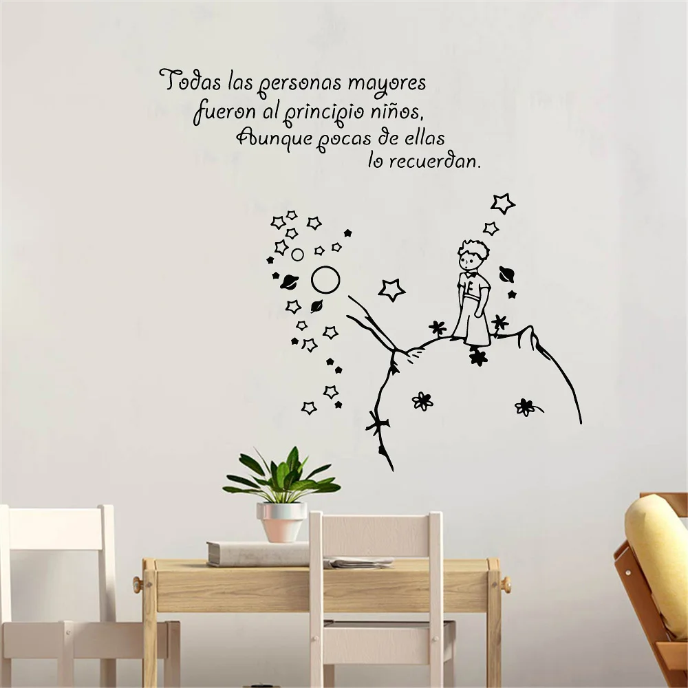 The Little Prince Wall Decalcomanie Adesivi Murali In Vinile Per Bambini Wall Sticker Little Prince Wallpaper Boys Girls