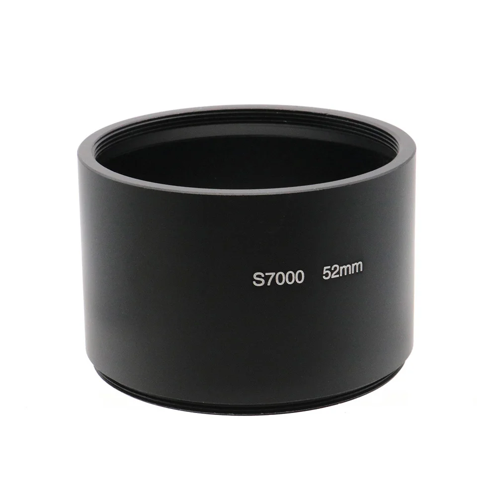 Per Fujifilm Finepix S7000 Anello Tubo Adattatore Filtro 52Mm Filettatura Filtro Metallo Nero 55Mm * 40Mm