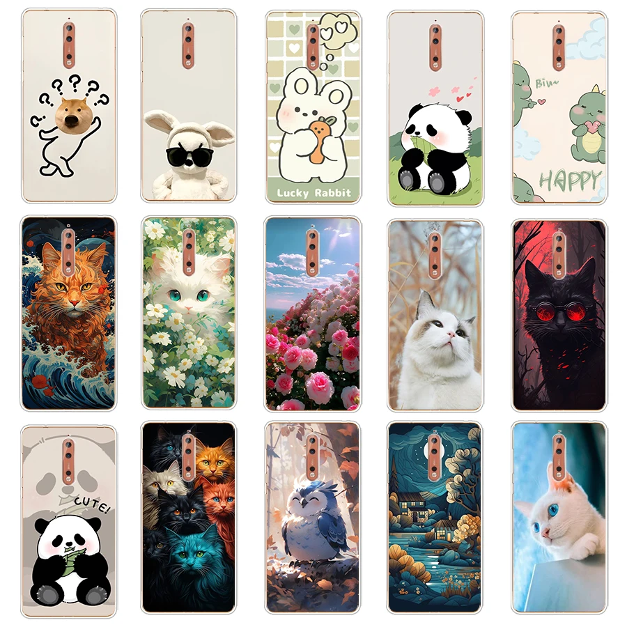 4 Per Nokia 8/8.1/8 Sirocco/C1/C2 Custodia Tpu Custodia Protettiva In Silicone Morbido