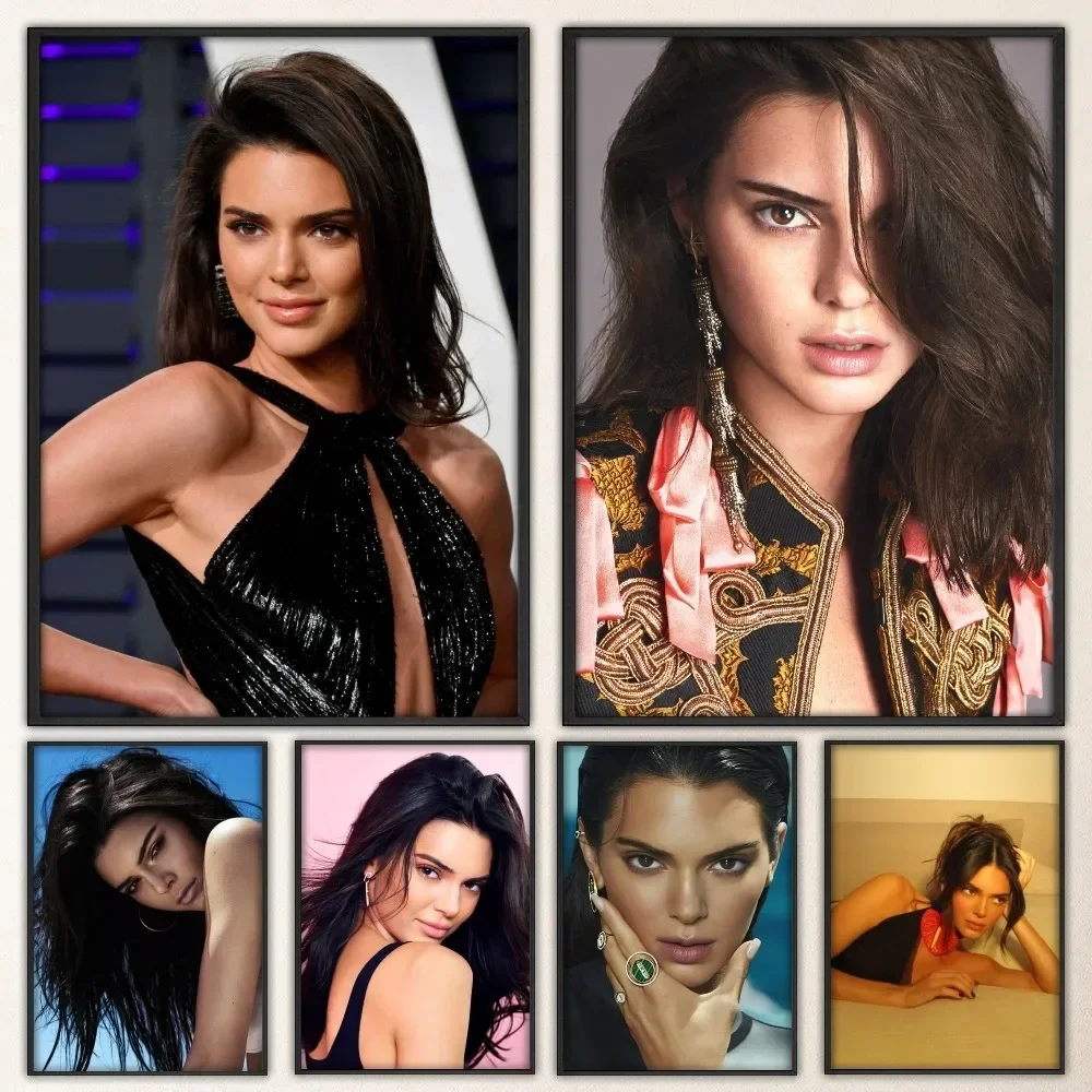 K-Kendall Jenner Bellissimo Poster Stampe Vintage Arte Pittura Per La Casa Bagno Cucina Bar Accessori Adesivo Da Parete Di Piccole Dimensioni