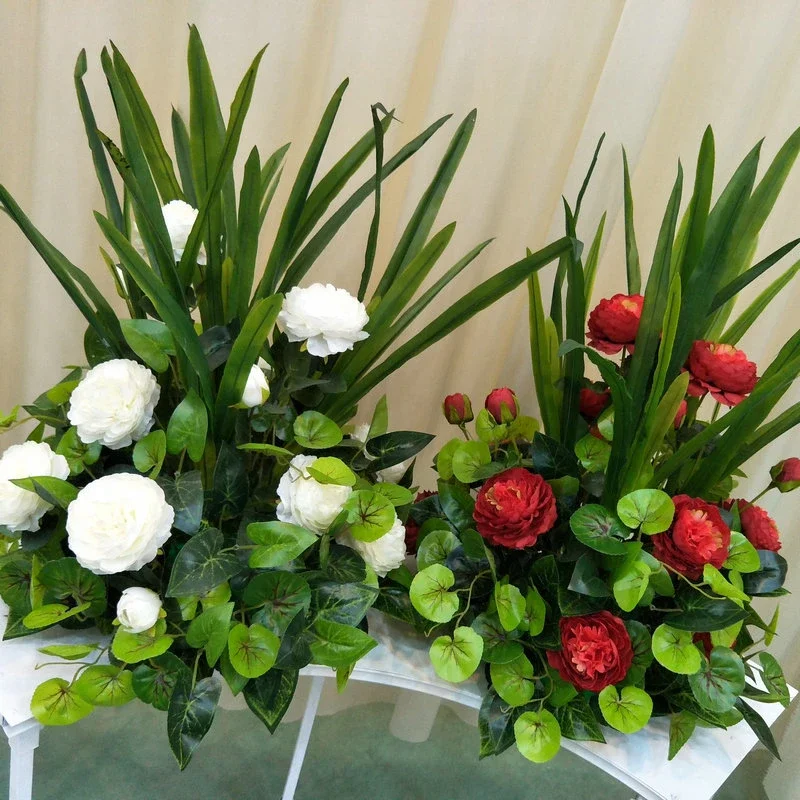 Fiori Artificiali Piante Foglie Di Cymbidium Aghi Di Pino A Coda Lunga Foglie Di Palma Giardino Di Casa Decorare