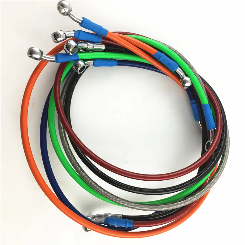 Motorcycle Braided Brake Clutch Oil Hoses Lines Pipes Cables 50Cm-220Cm Motorcycle Bike For Triumph Scrambler Grom Honda Suzuki