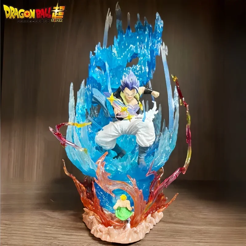 28Cm Dragon Ball Figure Gogeta Vs Broly Figurine Super Saiyan Gogeta Ssj Blue Figures Modello Pvc Collezioni Giocattoli Regali