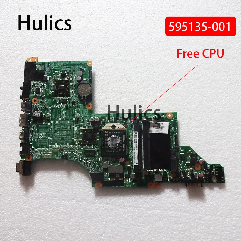 Hulics Usato 595135-001 Per Hp Pavilion Dv6-3000 Scheda Madre Del Computer Portatile Dv6 Notebook Muslimfree Cpu