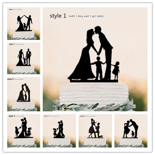Stile Familiare Cake Topper Festa Di Nozze Bambini Cane Anniversario Decorazioni Per La Doccia Nuziale Regalo Per Bambini Decorazioni Per Torte Matrim