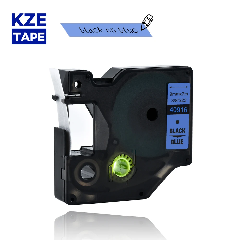 Dymo D1 9 Millimetri 40916 Nero Su Blu Nastri Di Etichette Stampante Di Etichette Dymo D1 Nastro Compatibile Per Stampante Di Etichette Dymo Dymo Lm16