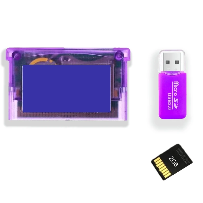 Durevole Per Gba Gbm Ids Nds-Ndsl Cartuccia 2Gb Dispositivo Di Backup Del Gioco Con Usb Flash Drive Adattatore Per Scheda Sd-Flash Super Card