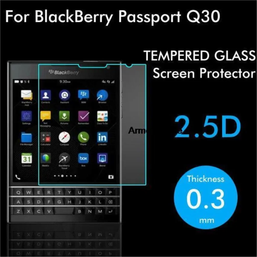 Per Blackberry Passport Pellicola Protettiva In Vetro Temperato 9H Protezione Per Schermo Lcd Antideflagrante Per Blackberry Q30