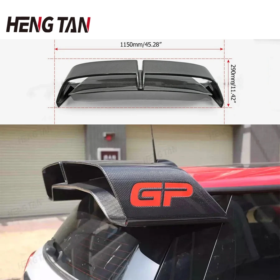 Per 2014-2023 Mini F56 Jcw Gp3 Style Spoiler Real Carbon Fiber Cooper F56 Tail Box Cover Wing Car Tuning Accsesories Frp