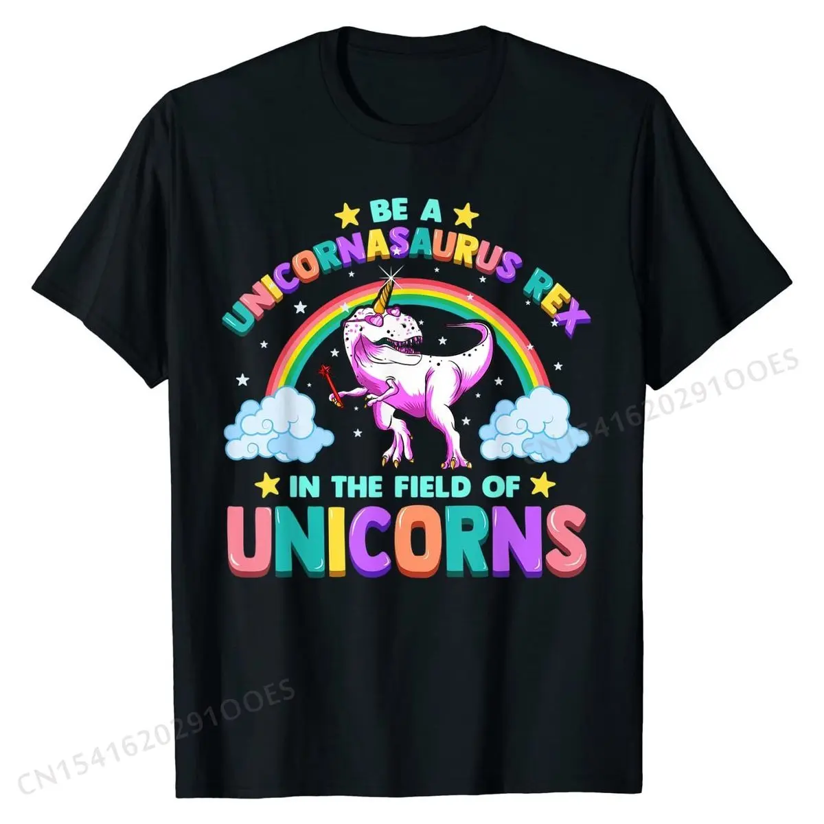 Be A Unicornasaurus Rex Nel Campo Degli Unicorns Cute Girls T-Shirt Uomo Coupon Crazy Top Camicie T-Shirt In Cotone Personalizzate